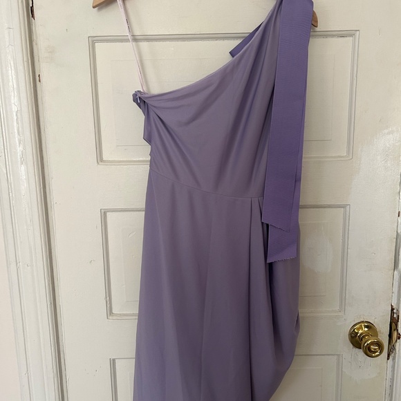 Vera Wang one-shoulder dress size 4 - Picture 2 of 3
